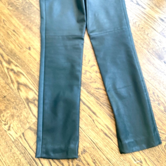 Fendi straight leg Black & Blue leather pants - Picture 2 of 9